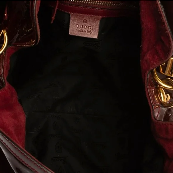 GUCCI Patent Leather Medium Indy Hobo - Picture 7 of 7